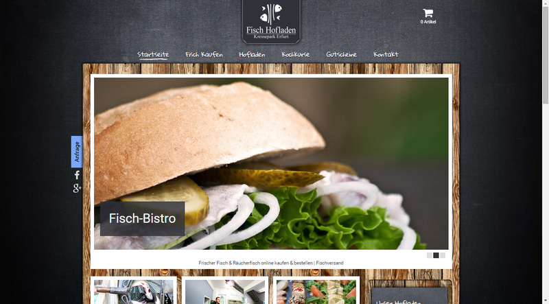 Screenshot - Webseite Fisch Hofladen